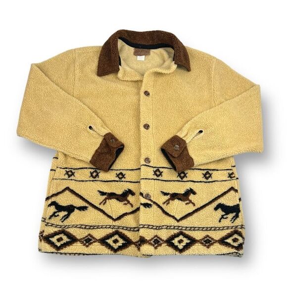 Roughrider Other - Roughrider Western Wear Rodeo Fleece Jacket Size Large